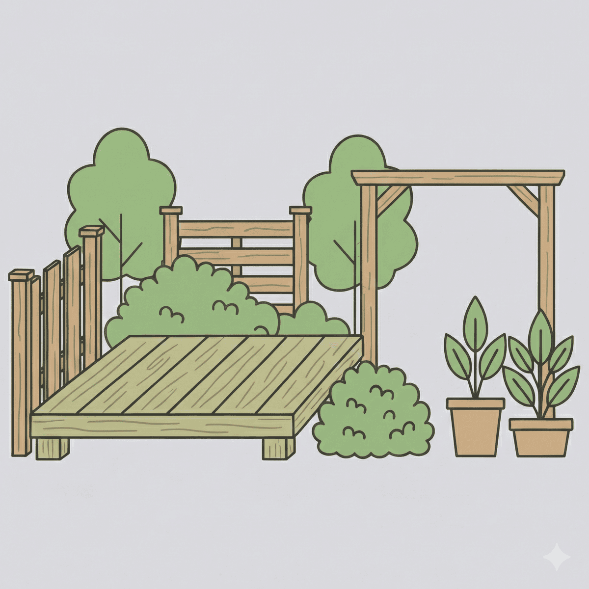 Illustration Aménagement des extérieurs